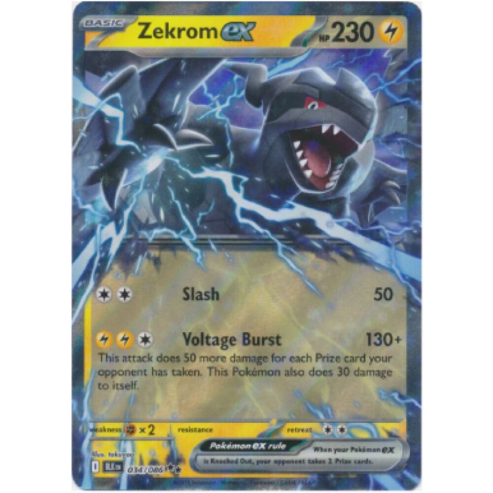 Zekrom ex - Black Bolt - Double Rare - Near Mint